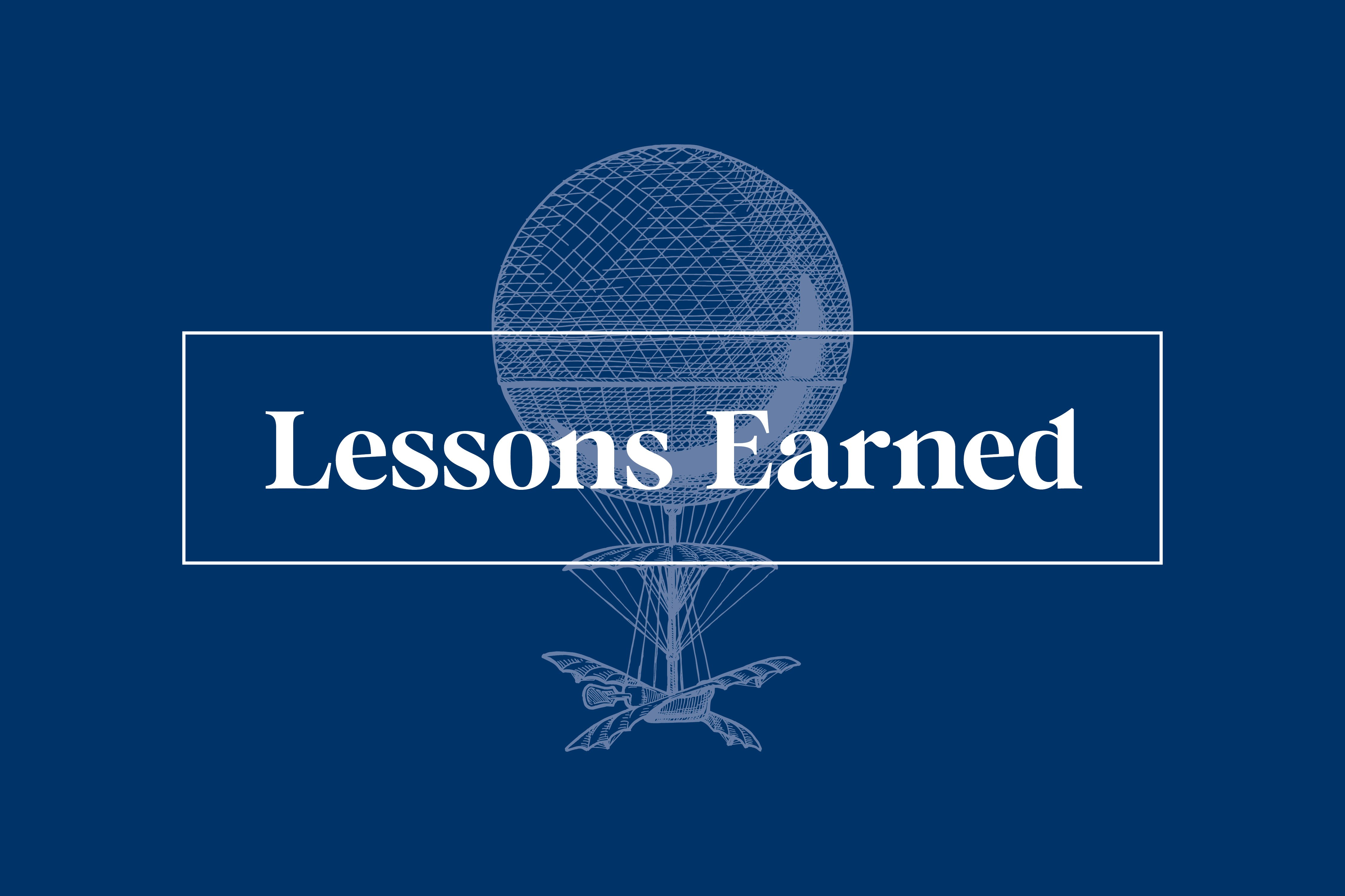 Lessons Earned Keep Control Sanderson Wealth Management